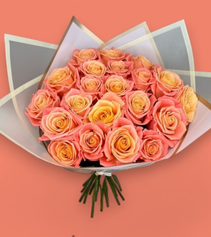 20 Adet Peach Gül Buketi