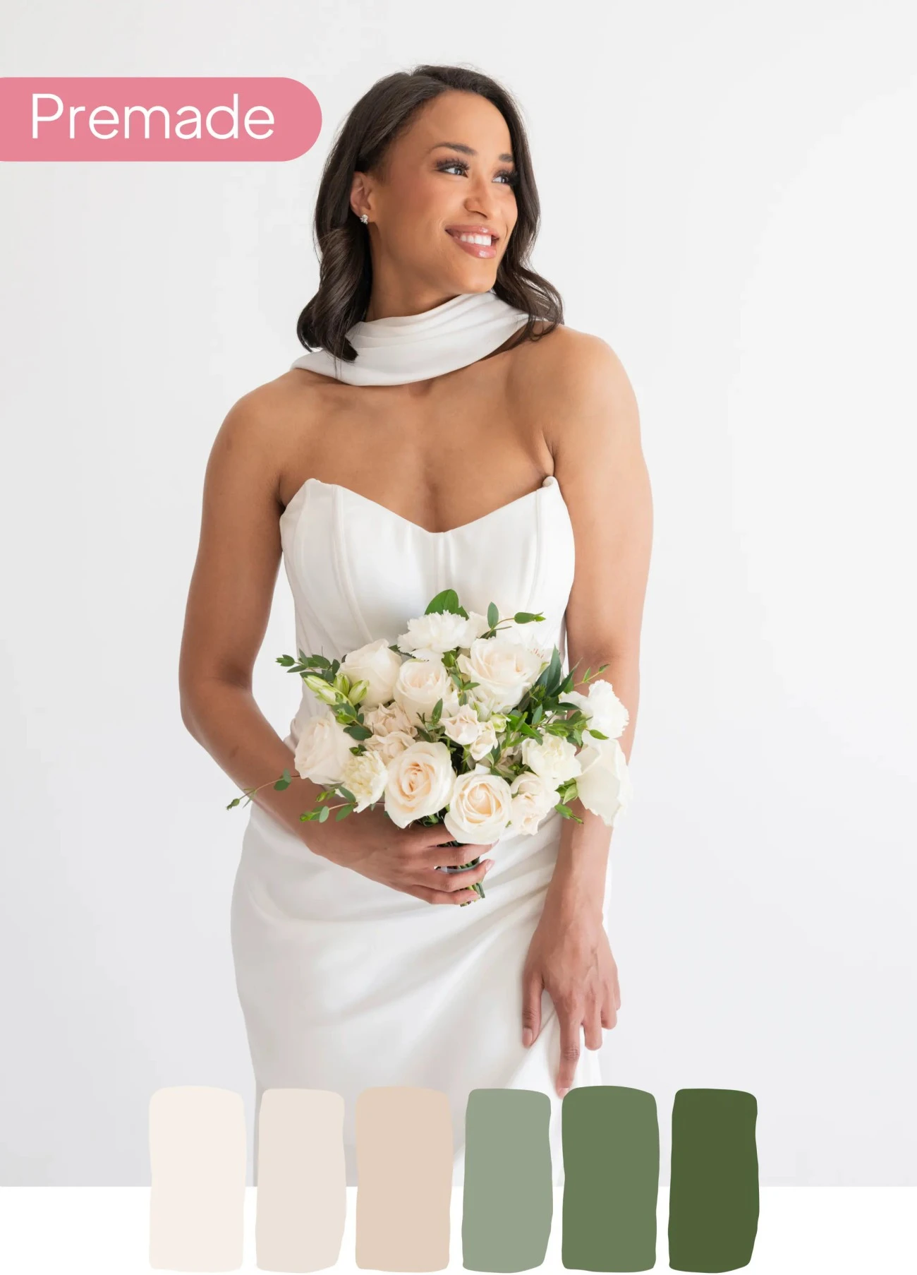 Ivory Gelin Buketi – Zamansız Zarafet ve Saf Güzellik