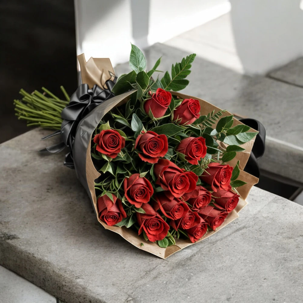 Aşkın Kırmızı Işıltısı Buketi