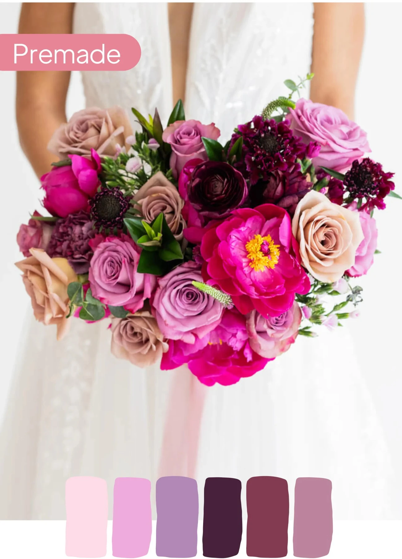 Sweet Plum Gelin Buketi – Mor ve Fuşyanın Büyüleyici Uyumu