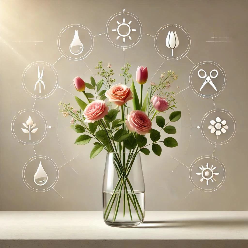 Vazoda Çiçeklerin Ömrünü Uzatmanın En İyi Yöntemleri